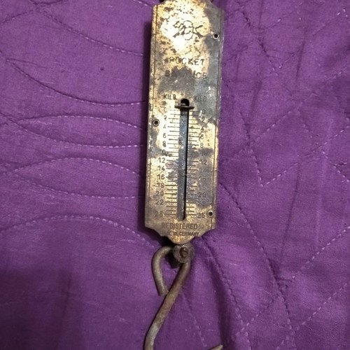 Old pocket scales used, made in Germany