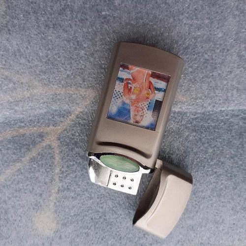 Metal lighter new with image, men's gift