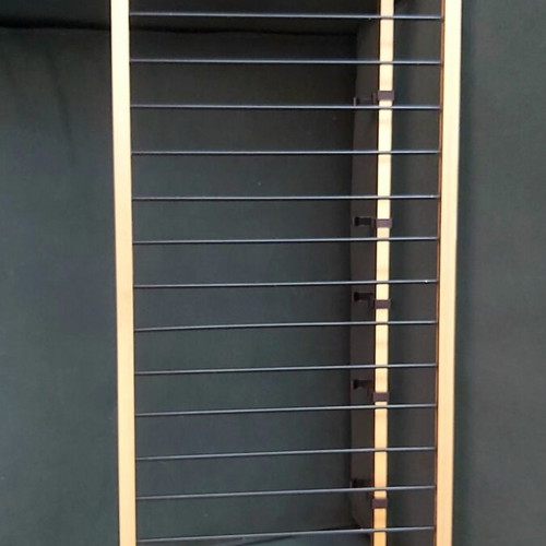 Vintage wall coat rack with integrated hat shelf Mid-Century Modern 50s-60s like new