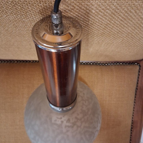 Set of 2 mid century single-light ceiling lamps