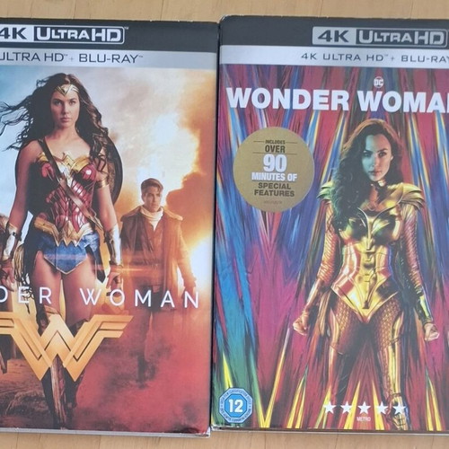 Wonder Woman 4K Ultra HD and Blu-ray set like new, with subtitles