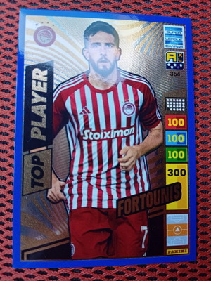 Panini Φορτούνης μπλε Top Player Super League 2023-2024 Adrenalyn XL σαν καινούργιο