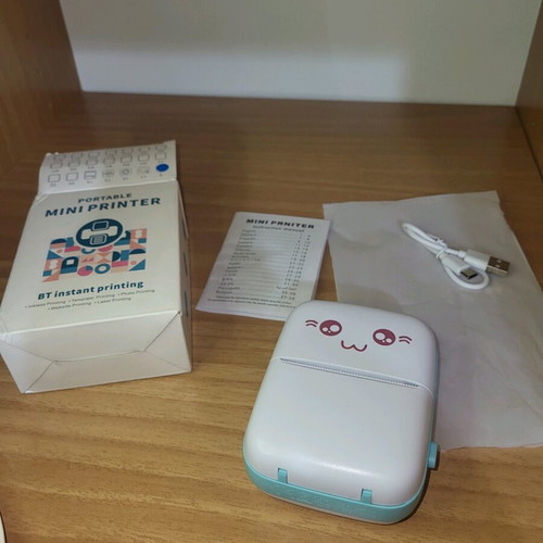 Portable mini printer Bluetooth new, thermal inkless printing