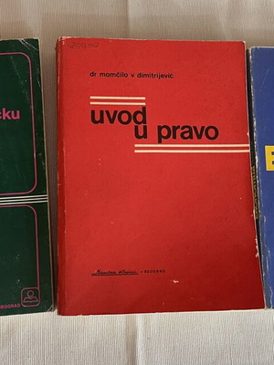 Vintage Serbian Academic Books set of 3, like new, social sciences and law