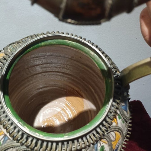 Vintage Moroccan Safi Teapot handmade, like new