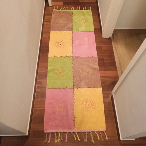 Runner rug used, 200x65 cm, machine washable