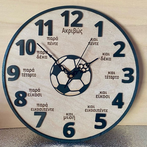Educational personalized wall clock new 30cm