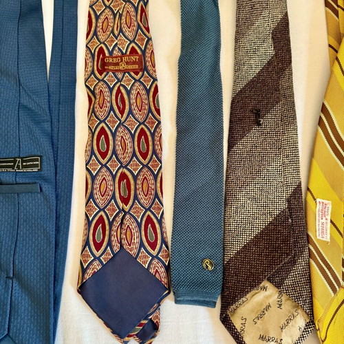 Vintage ties used, pack of 14 pieces