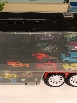 Toy truck with cars