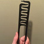 Curl comb new, 3d printed