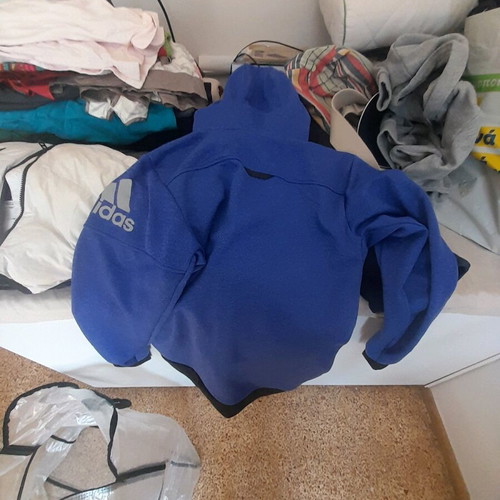 Adidas jacket blue petrol medium like new
