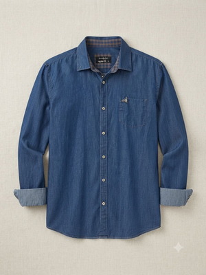 Dash&Dot men's denim shirt XL, like new, blue