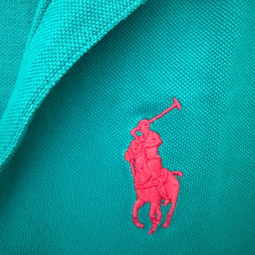 Polo Ralph Lauren turquoise short-sleeve polo shirt used, size M