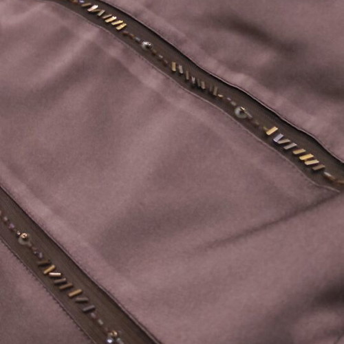 bcbg maxazria evening dress in a fitted midi line in brown (summer)
