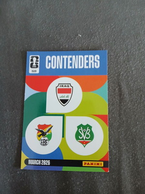 Panini FIFA 365 World Cup 2026 Contenders αυτοκόλλητο