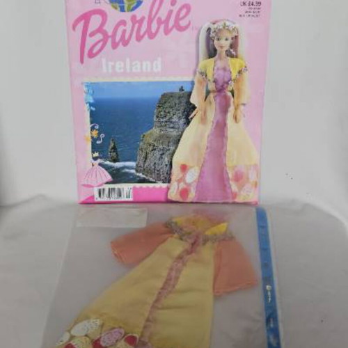 Discover the world with Barbie magazine collection with doll clothes