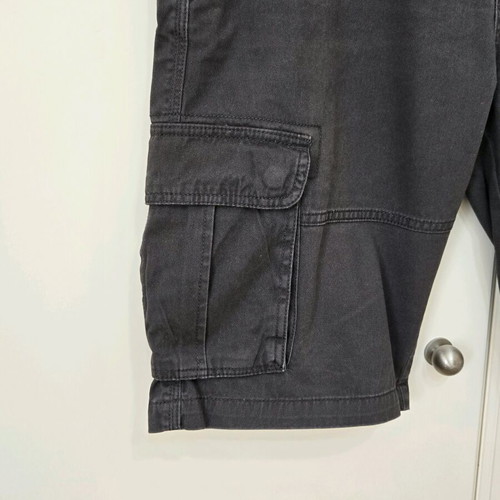 Double men's bermuda shorts used, charcoal, size 36