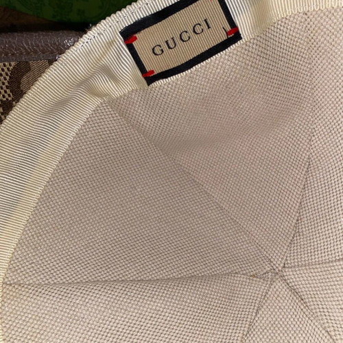 Gucci Jumbo GG Canvas baseball hat used, size M 58, beige