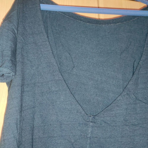 Blouse used with open back, size M, blue