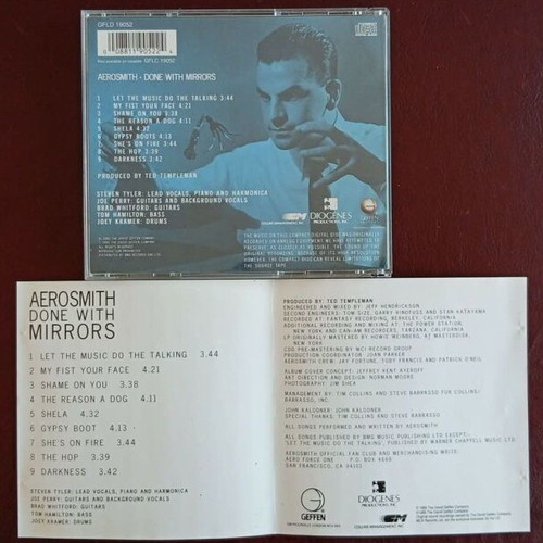 Aerosmith Done With Mirrors CD used, metal