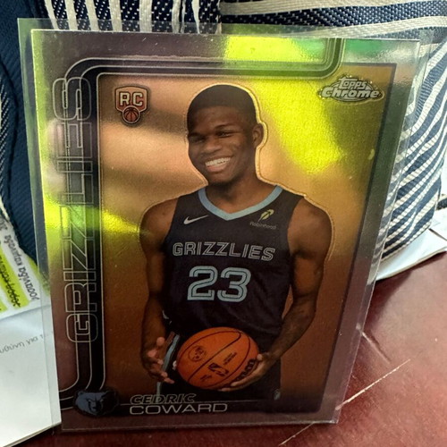 Cedric Coward RC 2025 Topps Chrome NBA card like new
