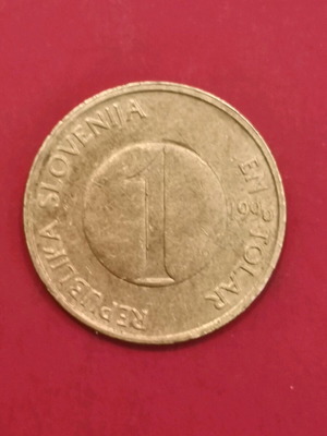 Slovenia 1 Tolar Coin 1996 like new