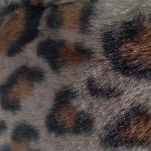 Women's handbag brown leopard faux fur new