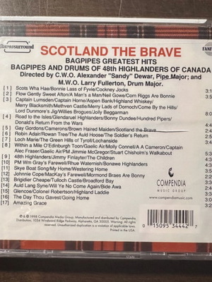 Scotland the Brave: Bagpipes Greatest Hits CD