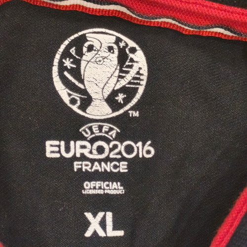 UEFA Euro 2016 France Men's Polo Shirt used, size XL, navy blue