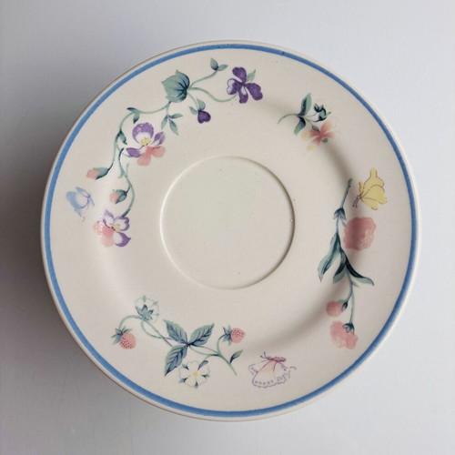 Set of 6 plates with classic country floral pattern like new