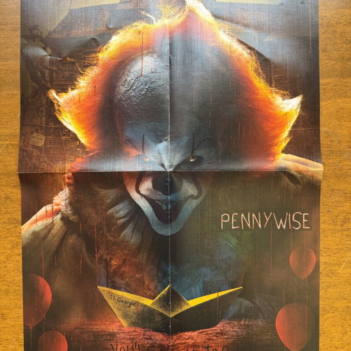 Puzzle Pennywise Clementoni 1000 pieces like new with poster