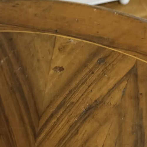 Antique folding table used that converts to round