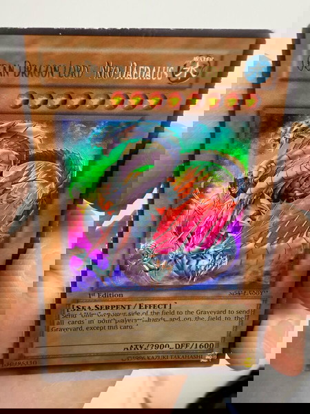 YU-GI-OH Ocean Dragon Lord NeoDaedalus gold card