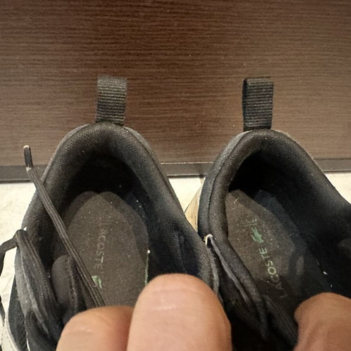 Lacoste athletic shoes like new, size 37, black and white