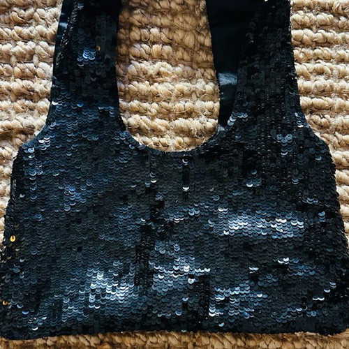 Sequin Accessorize party bag like new, black handheld