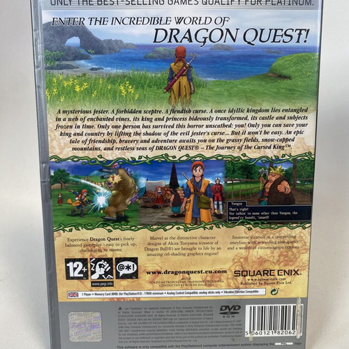 Dragon Quest The Journey of The Cursed King PlayStation 2 Platinum like new, English