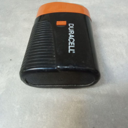 Duracell collectible flashlight used with 1980s incandescent bulb