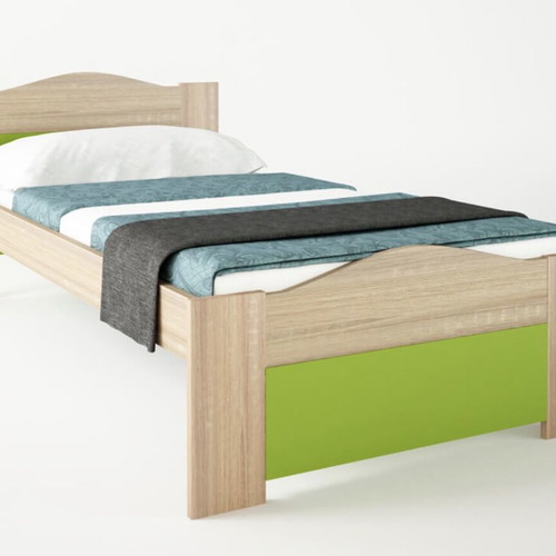 Single bed Wave with nearly unused mattress, like new