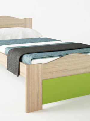 Single bed Wave with nearly unused mattress, like new