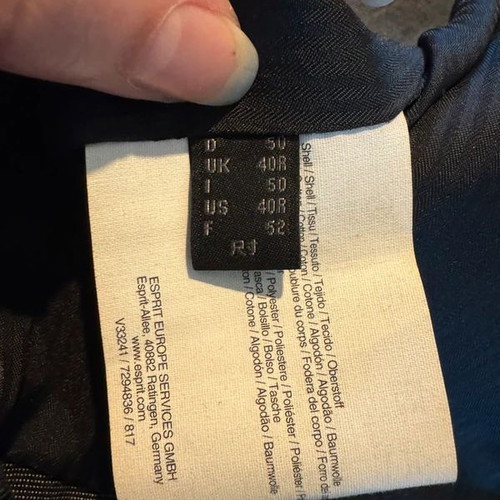Esprit Collection men's waistcoat, grey, size 50 L