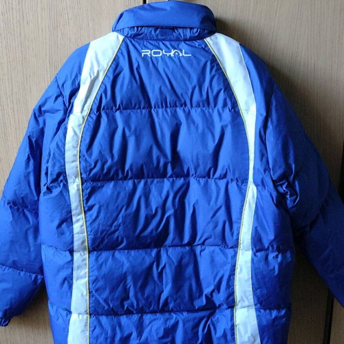 Royal delivery jacket blue - white large new with tags