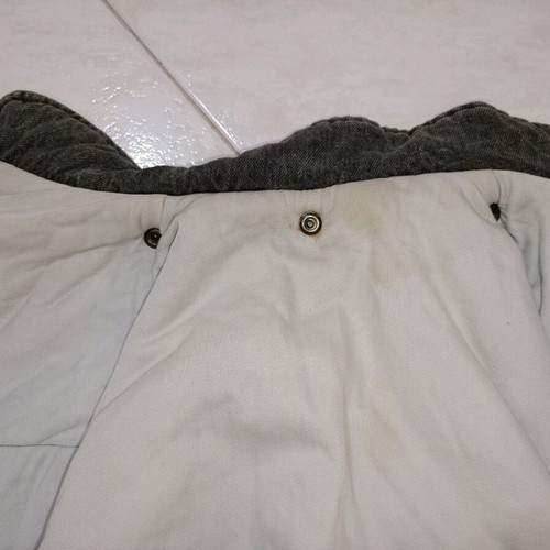 Winter denim jacket used gray oversize fit S-M