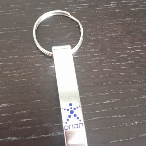 Opap keychain bottle opener, silver