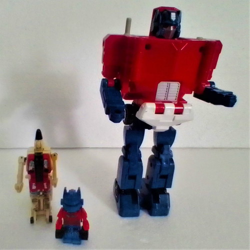 Slingshot Superion Vintage 1985 G1 Transformers used, Optimus Prime Lego