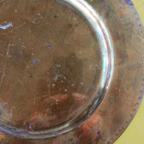 Copper lingeri used, antique plate 28 cm