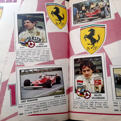 Panini F1 1980 Album like new, complete with legendary drivers