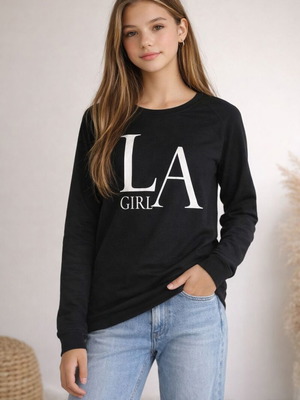 H&M “LA Girl” Long Sleeves T-shirt like new, size XS