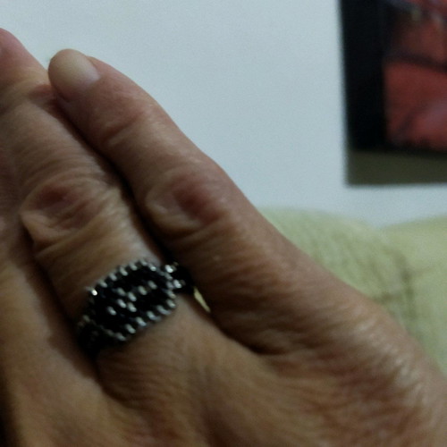Handmade ring new with precious beads
