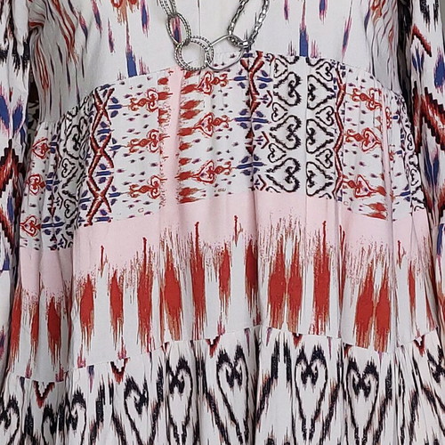 Boho dress Jdy 100% viscose oversized XS-M like new, multicolor