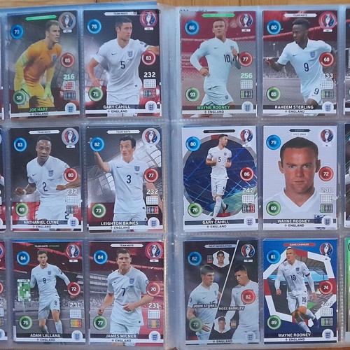 Euro France 2016 Adrenalyn XL album with 413/459 cards used